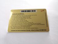 실크스크린 금 금속 끝을 가진 표준 크기 PVC 회원 VIP 카드
