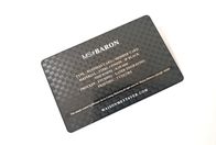 탄소섬유 OEM 85x54mm 금속 플레인 흑인 사업 카드