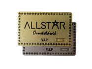 얼어붙은 금속 회원 카드는 번호 도금된 금 은메달을 엠보싱 처리합니다