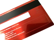 히코 마그네틱 스트라이프 서명과 강철 빨간 브러시 신용 카드