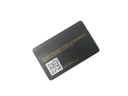 레이저는 매트 Black Metal 명함 마그네틱 스트라이프 슈퍼마켓 Vip QR 코드 신용 카드를 새깁니다