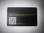 레이저는 매트 Black Metal 명함 마그네틱 스트라이프 슈퍼마켓 Vip QR 코드 신용 카드를 새깁니다