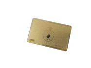 0.8 밀리미터 회원 VIP 카드 QR 코드 서명 패널 금속 금 프로스티드