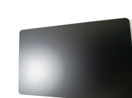CR80 평범한 무광택 검정색 금속 명함 공백 철강 라운드 모서리
