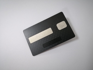 레이저는 금속 RFID 카드 매트 검은 4442개 칩 마그네틱 스트라이프 직불 카드를 새깁니다