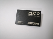 레이저는 금속 RFID 카드 매트 검은 4442개 칩 마그네틱 스트라이프 직불 카드를 새깁니다
