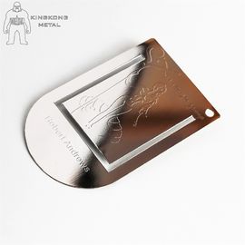 주문 금속 로고는 주문 금속 책갈피 색깔에 의하여 인쇄된 Stianless 강철을 새겼습니다