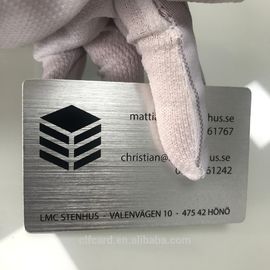 다채로운 양극 처리한 알루미늄 명함은 완성되는 식각한 새기기 솔질했습니다