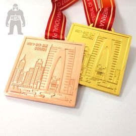 팀 Competetion 달리기 경기를 위한 둥근 정연한 로즈 금속 금메달 현상 금메달