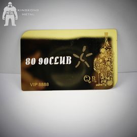 레이저 뒤 0.3mm 0.5mm 간격에 거울을 가진 커트에 의하여 양극 처리되는 금 명함