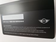 광택 있는 UV 인쇄 HiCo 자석 줄무늬 백색 서명을 가진 광택이 없는 검정 PVC 일원 카드
