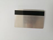HiCo 자석 줄무늬 85.6*54mm를 가진 은에 의하여 솔질되는 물자 PVC 일원 카드