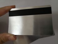 HiCo 자석 줄무늬 85.6*54mm를 가진 은에 의하여 솔질되는 물자 PVC 일원 카드