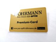 Eco 실크스크린 금 금속 끝 일련 번호 서명을 가진 관례에 의하여 인쇄되는 PVC 카드