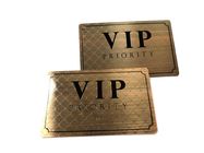 호화스러운 고대 구리에 의하여 솔질되는 끝 VIP 우선권 접근 금속 카드
