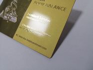 로고 식각 원본 실크스크린 인쇄 색깔을 통해 단 하나 옆 금속 회원증 스테인리스 도금된 금 커트