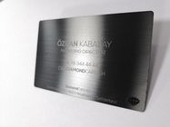 매트 PVD 검 브러시되 0.8 밀리미터 금속 사업 Vip 카드