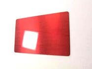 칩 솔 마감과 빨간 1.2 밀리미터 금속 회원 카드