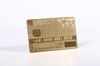 투명한 최고급의 금 도금 금속 회원 카드