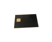 칩 구멍을 가진 거울 금 짜개진 조각 빨강 검정 공백 금속 신용 카드